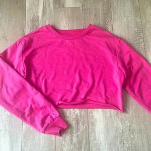 Charlotte Russe | XS Pink Cropped Crewneck |
